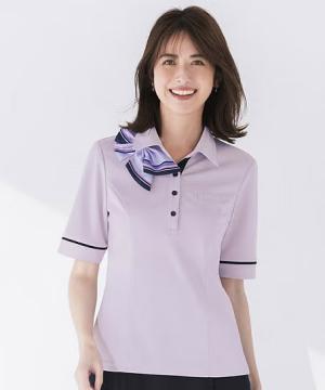 SALE【全3色】ポロニット（スキッパー・涼感素材・通気度170.2㎤/㎠・/）