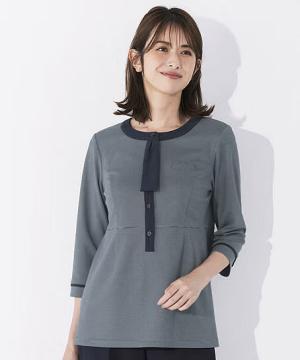 SALE【全3色】ポロニット（チュニック丈・涼感素材・通気度170.2㎤/㎠・/）