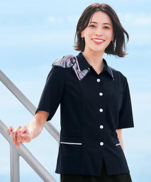 SALE【全2色】オーバーブラウス（ニット・接触冷感・吸汗速乾・消臭・エコ）