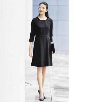 七分袖ワンピース（清涼素材・汗脇パット入り）