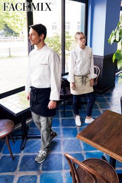 【4色】ユニセックスコックコート(抗菌防臭・比翼あき/~5Lまであり)