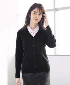 【全3色】カーディガン（長め丈・厚手・静電気防止・毛玉防止）