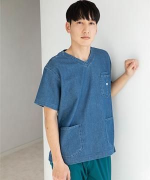 【Lee MEDICAL】ストレッチデニムスクラブ【全2色】（ユニセックス）