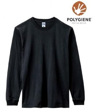 ポリジン 6.2オンスヘビーウェイトロングスリーブTシャツ(抗菌防臭・綿100)