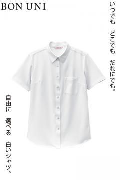 【5号~21号サイズ展開】半袖ニットシャツ(多機能素材/女性用)