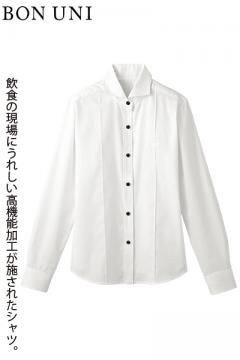 ホリゾンタルカラー万能シャツ(多機能素材・女性用)