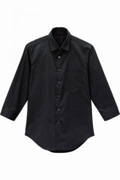 【2色/SSS~6Lサイズ展開】ベーシック七分袖シャツ(男女兼用)