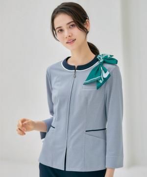 【全2色】オーバーブラウス（立体裁断・高通気・8分袖）