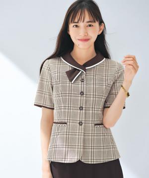 【全2色】オーバーブラウス（エコ素材・脇汗パッド付）
