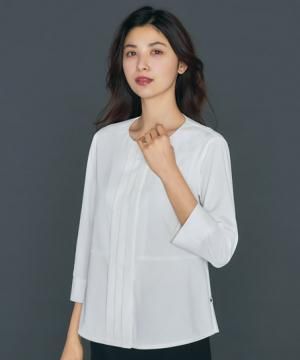 【全2色】ブラウス（抗ウイルス・ノーアイロン・八分袖）