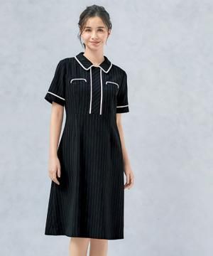 【MARY QUANT】ワンピース（半袖・ストレッチ・ホームウォッシャブル）