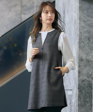 【YUKI TORII】全1色・ロングベスト（ECO・プリント）