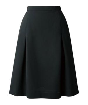 【YUKI TORII】全1色・スカート（Aライン・タック入り・ストレッチ・高通気・55cm丈）