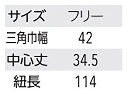 【15色】三角巾 サイズ詳細