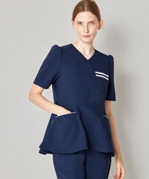 【UNITE FOLLORAISON】全2色・レディススクラブ（制電・ストレッチ・制菌）