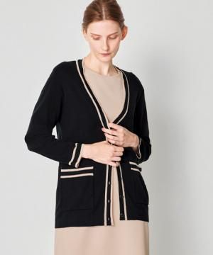 【UNITE FOLLORAISON】全2色・カーディガン（九分袖・抗ピル）