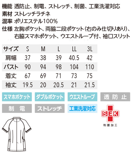 【MICHEL KLEIN】花柄配色ジャケット(レディース) サイズ詳細