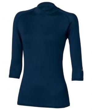 【Mizuno】全3色・ローネック アンダーウェア(七分袖・レディース)