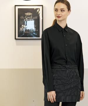 ショート前掛け(ストライプ柄・丈35㎝)