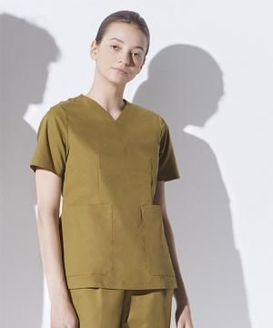 【全5色】スクラブ (ストレッチ・制菌加工・レディス )