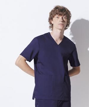 【全5色】スクラブ (ストレッチ・制菌加工・メンズ )