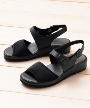 のびのびストレッチサンダル（抗菌・レディス）