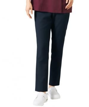 【全3色】スリムストレートパンツ（レディース/防汚加工・制電・透け防止・ストレッチ）