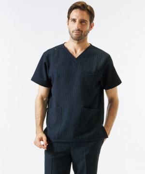 【全2色】メンズスクラブ（ストレッチ・速乾・イージーケア）