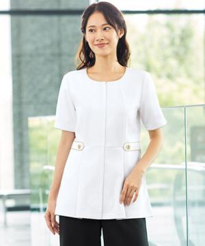 【全3色】レディススクラブ（チュニック・ストレッチ・吸汗速乾・透け防止・制電）