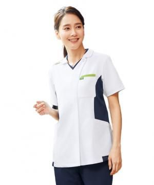 【全1色】ジップスクラブ（透け防止・制電糸・速乾・吸汗・ストレッチ・通気性・男女兼用）