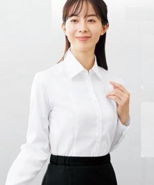 【2色】長袖シャツブラウス(吸汗・速乾)