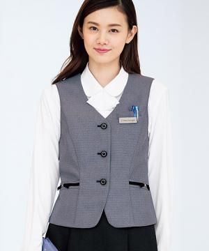 ベスト(リボン型ホルダーループ付・サマーツイード)