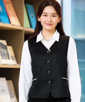 ベスト（ストレッチ・後ろプリーツ）