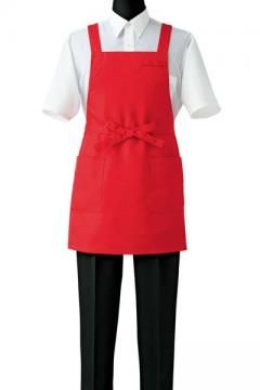 【全10色】ショート丈エプロン（制電/前中心丈：67cm）