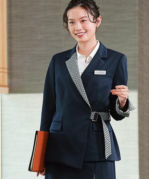 和モダンジャケット（麻の葉柄・ストレッチ・消臭）