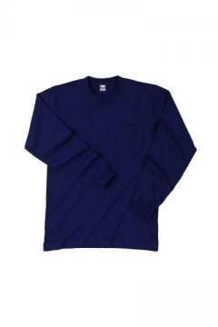 長袖Tシャツ(綿100%・左胸ポケット付)