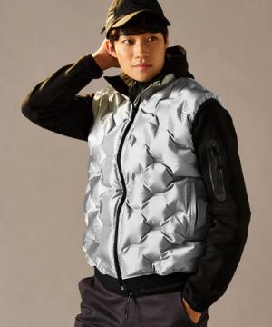 【予約商品】数量限定 TULTEX エアーポンプベスト シルバー(秋冬・メンズ)