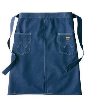 【Wrangler】ミディエプロン(デニム調/丈:65㎝)