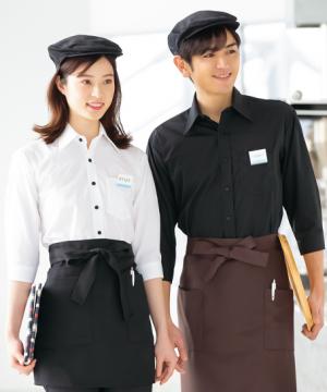 【全4色】七分袖ブロードシャツ（男女兼用/SS～6L）