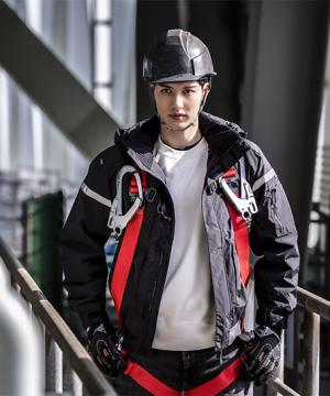 【全2色】フルハーネス対応防寒ブルゾン（透湿・防水・制電生地仕様/男女兼用）