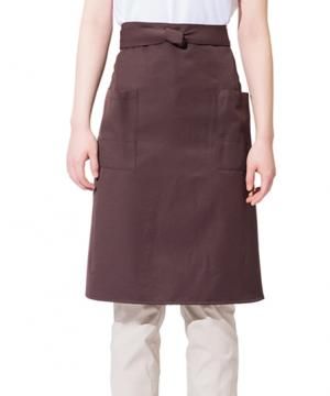 【全15色】ミディエプロン（帯電防止・ストレッチ・撥水/丈：65cm）