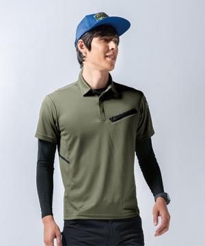 【全4色】半袖ポロシャツ（接触冷感・吸汗速乾・男女兼用）