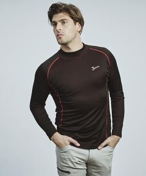 【全4色】Jawin　ハイネックロングスリーブ（裏起毛・ストレッチ・消臭・抗菌）