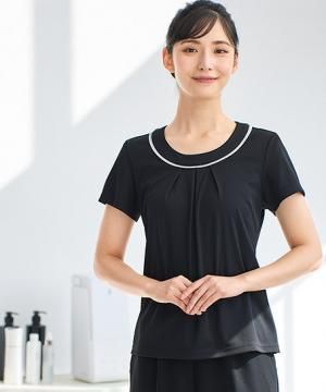 【LA BEAUTE】全2色・半袖カットソー(ストレッチスムース)