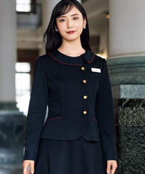 【プレシャスラインシリーズ】全1色・ソフトジャケット（ツイードニット/2WAYストレッチ）