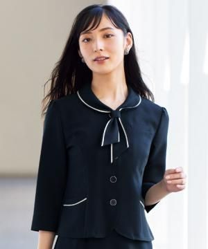 【全2色】七分袖オーバーブラウス（2Wayストレッチ・吸汗速乾・接触冷感）