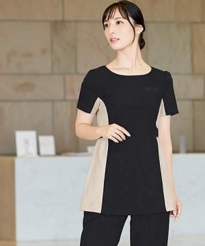 【LA BEAUTE】全2色・チュニック（シャドウスタイル/ストレッチ・透防・吸汗速乾）～21号あり