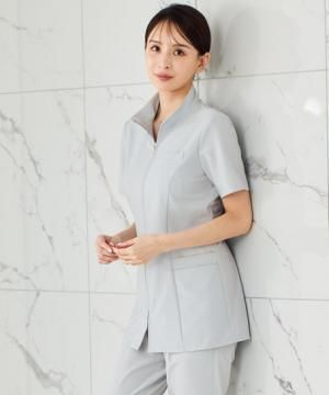 【LA BEAUTE】チュニックジャケット（2WAYストレッチ・吸汗速乾）