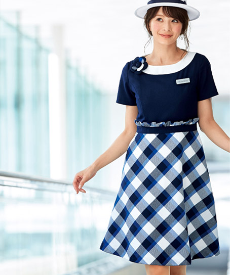 ワンピース アクアマリンシリーズ 3 事務服用ユニフォームの通販の Tokyo Uniform Jimufukudepot 事務服デポ