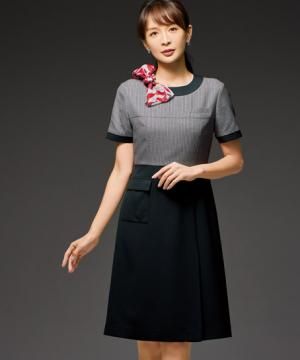 【全2色】ワンピース（ジュエリーストライプ）